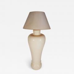 Large Scale Oversized Vintage Floor Lamp in Bone White Ceramic - 2064759