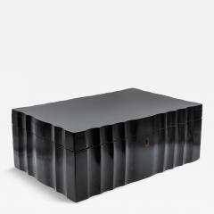 Large Scale Serpentine Ebony Box Anglo Indian Circa 1840 - 4532867