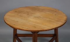 Large Scrubbed Pine and Oak Cricket Table - 742292