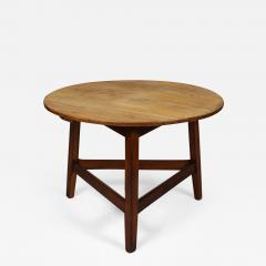 Large Scrubbed Pine and Oak Cricket Table - 743076