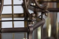 Large Set of Three English Solid Brass Lanterns - 2852274