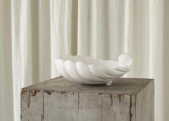 Large Shell Shaped Ceramic Art Deco Centerpiece Bowl Mid 20th Century - 4582068