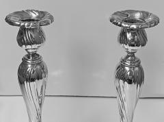 Large Silver Candlesticks Czechoslovakia C 1930 - 1793343