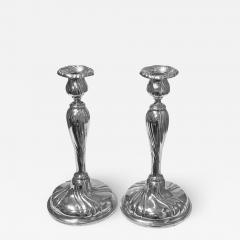 Large Silver Candlesticks Czechoslovakia C 1930 - 1793912