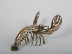 Large Silver plated lobster sculpture - 3984536