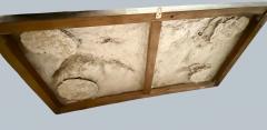 Large Silvered Plaster Wildlife Relief with Deer in a Forest Landscape - 4730948