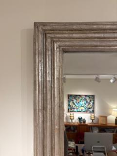 Large Silvered Wood Mirror - 4397649