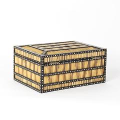 Large Sinhalese Porcupine Quill and Ebony Spice Box 19th Century - 2943793