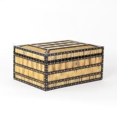 Large Sinhalese Porcupine Quill and Ebony Spice Box 19th Century - 2943802