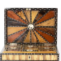Large Sinhalese Porcupine Quill and Ebony Spice Box 19th Century - 2943803