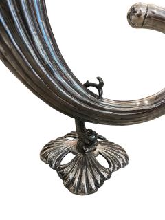 Large Siver plated Horn of plenty silver plated vase - 4581608
