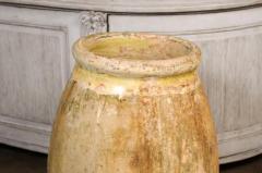 Large Size French Provincial 19th Century Glazed Terracotta Biot Olive Oil Jar - 3564311