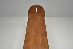 Large Solid Oak Bench With Side Detailing Europe Mid 20th Century - 4543417