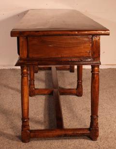 Large Spanish Console With 6 Feet 17 Century In Cherry Wood - 3072430