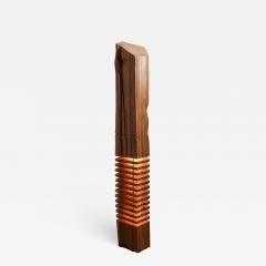 Large Split Grain Cedar Wood Illuminated Sculpture - 1892289