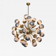 Large Sputnik chandelier in brass with glass mirror globes - 905606