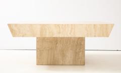 Large Square Travertine Coffee Table  - 1323214