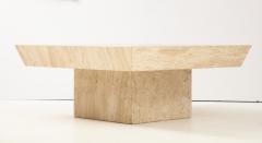 Large Square Travertine Coffee Table  - 1323219