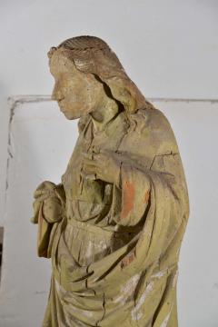 Large Statue Hand Carved in Wood - 1475909