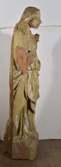 Large Statue Hand Carved in Wood - 1475915