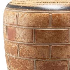 Large Swedish 19th Century Vase with Rusticated Relief - 3590385
