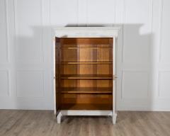 Large Swedish Gustavian Style Linen Cabinet with Carved Details Circa 1910 - 4353541
