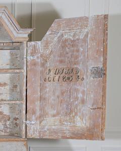 Large Swedish Painted Secretary from V rmland Dated 1854 - 4353420