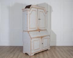 Large Swedish Painted Secretary from V rmland Dated 1854 - 4353448