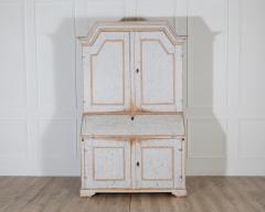 Large Swedish Painted Secretary from V rmland Dated 1854 - 4353475