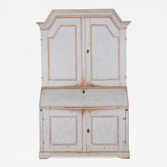 Large Swedish Painted Secretary from V rmland Dated 1854 - 4355107