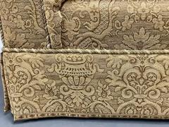 Large Traditional Custom Sofa Beige Scalamandre Upholstery Rolled Arms 2000s - 3542427