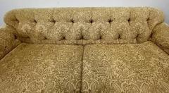 Large Traditional Custom Sofa Beige Scalamandre Upholstery Rolled Arms 2000s - 3542430