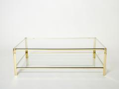 Large Two tier Bronze coffee table by J T Lepelletier for Broncz 1960s - 3001549