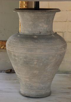 Large Unglazed Khmer Vase As Table Lamp - 668964