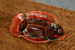 Large Vallauris Studio Pottery Fish Bowl France Mid 20th Century - 4528708
