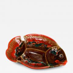 Large Vallauris Studio Pottery Fish Bowl France Mid 20th Century - 4528895