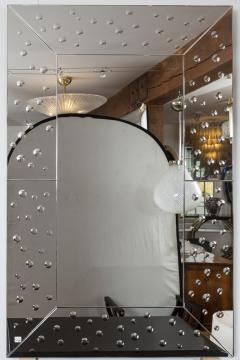Large Venetian Etched Bubble Mirror Contemporary - 3040009