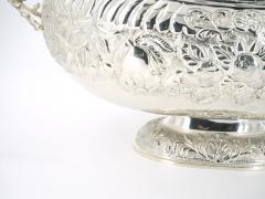 Large Very Ornate Hand Crafted Silver Plate Champagne Cooler Centerpiece - 3166813