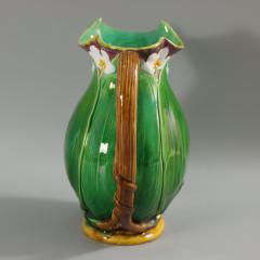 Large Victorian Minton Majolica Lily Jug Pitcher - 3368432