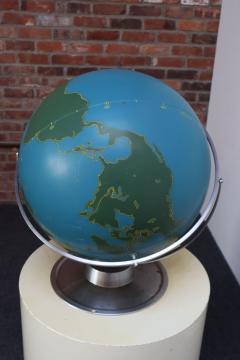 Large Vintage A J Nystrom Wall Mounted or Tabletop Activity Military Globe - 3934350