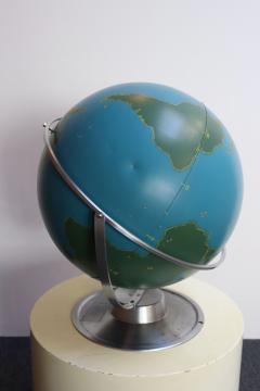 Large Vintage A J Nystrom Wall Mounted or Tabletop Activity Military Globe - 3934351