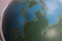 Large Vintage A J Nystrom Wall Mounted or Tabletop Activity Military Globe - 3934354