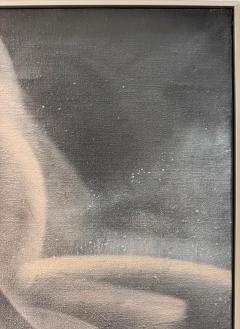 Large Vintage Drifting Biomorphic Abstract Ethereal Painting - 4585966