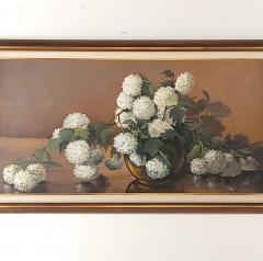 Large Vintage Floral Painting circa 1960 - 3800409