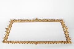 Large Vintage Gilded Brass Decorative Mirrored Vanity Tray - 298016