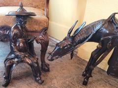 Large Vintage Japanese Bronzed Sculpture of Toba on His Mule - 2829385