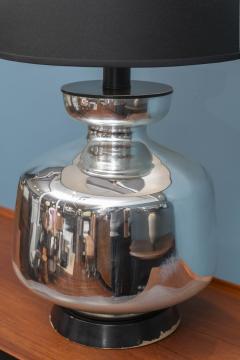 Large Vintage Mercury Glass Table Lamp - 3669687