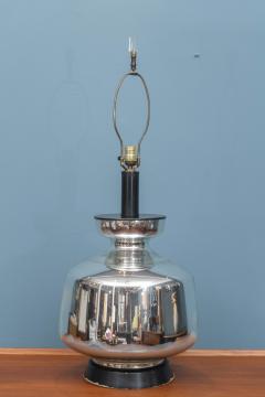 Large Vintage Mercury Glass Table Lamp - 3669706