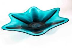 Large Vintage Murano Turquoise Centerpiece - 78969