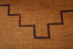 Large Vintage Tribal Tuareg Leather and Reed Rug North Africa 1960s - 1826309
